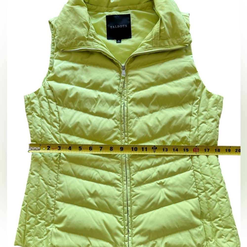 Talbots Down Puffer Vest Green Women’s Medium - Picture 7 of 10